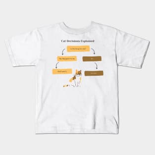 Cat Decisions Explained Kids T-Shirt